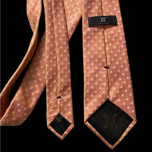Sale! 100% silk Italian Celine neck tie - Picture 1 of 3